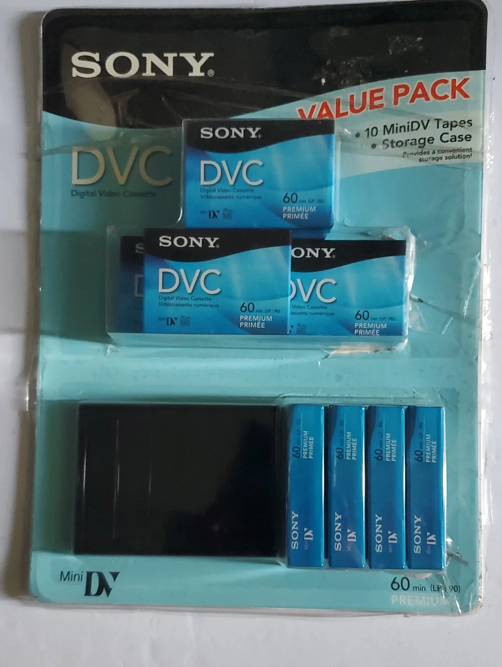 Sony MiniDV DVC Premium Tapes Value Pack and Storage Case